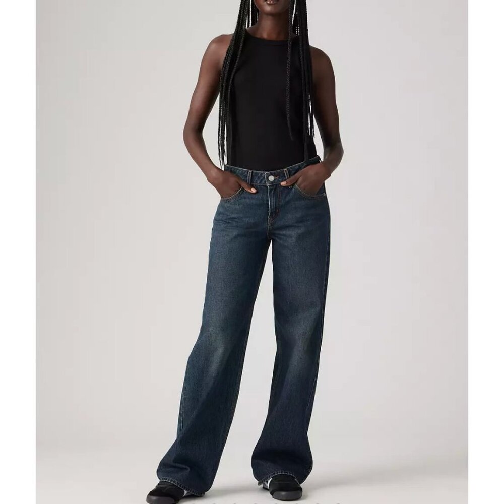 Levi's 30x32 Premium Low Loose Women's Jeans Tomorrow Morning Dark Wash